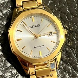 Citizen Eco-Drive Women's Corso Gold Tone Stainless Steel Watch - EW2582-59A